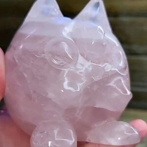 Rose quartz Jigglypuff‎ pokemon carving
